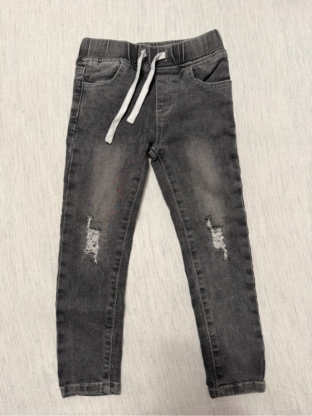 Little Bipsy Grey Distressed Jeans